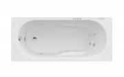 Ванна гідромасажна акрилова прямокутна Roca Genova Effects Gold 160х70 см білий A24T361000