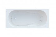 Ванна гідромасажна акрилова прямокутна Roca Genova Smart Water Plus 150х70 см білий A24T353000