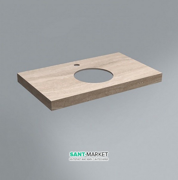 Стільниця під раковину Kerama Marazzi Canaletto 79,8 см Ріальто пісочний натуральний CN80.SG560400R