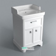 Тумба для підлоги під раковину Kerama Marazzi Pompei 60 см МДФ білий PO.60.1\WHT