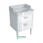 Тумба для підлоги під раковину Kerama Marazzi Pompei 60 см МДФ білий PO.60.2\WHT