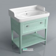 Тумба для підлоги під раковину Kerama Marazzi Provence 80 см масив дерева зелений PR.80\GR