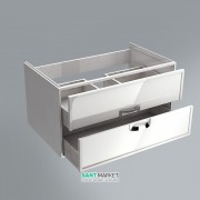 Тумба подвесная под раковину Kerama Marazzi Canaletto 80 см МДФ белый CN.80