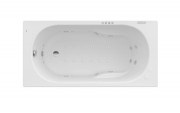 Ванна гидромассажная акриловая прямоугольная Roca Genova Effects Gold 140х70 см белый A24T349000