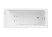 Ванна гідромасажна акрилова прямокутна Roca Easy Effects Gold 160х70 см білий A24T319000