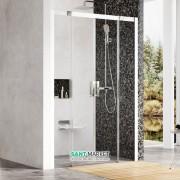 Душові двері Ravak Matrix MSD4 160 розсувні чотирьохелементні профіль білий/скло прозоре 0WKS0100Z1