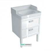 Тумба напольная под раковину Kerama Marazzi Pompei 60 см МДФ белый PO.60.2\WHT