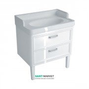 Тумба напольная под раковину Kerama Marazzi Pompei 80 см МДФ белый PO.80.2\WHT