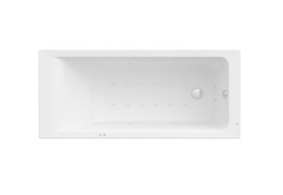 Ванна гідромасажна акрилова прямокутна Roca Easy Smart Air Plus 170х75 см білий A24T334000