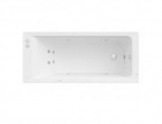 Ванна гидромассажная акриловая прямоугольная Roca Easy Smart Water Plus 170х70 см белый A24T329000