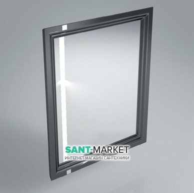 Зеркало для ванной Kerama Marazzi Pompei 60х75 см черный PO.mi.60\BLK