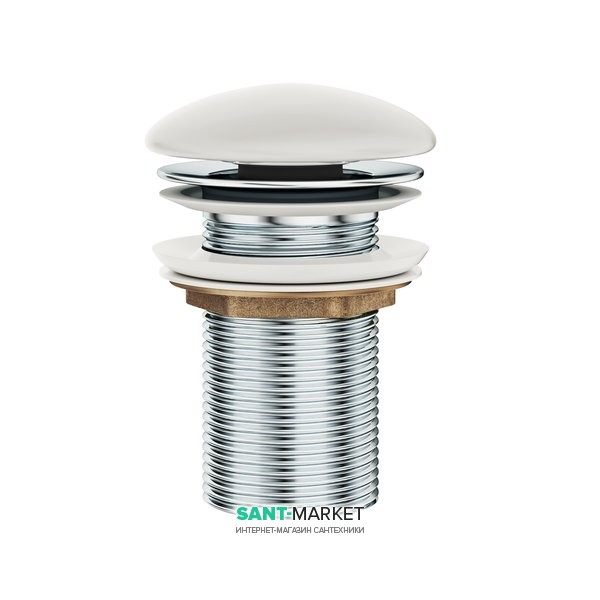 Донный клапан для раковины Ravak с фиксированной керамической крышкой белый X01695