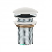 Донный клапан для раковины Ravak с фиксированной керамической крышкой белый X01695