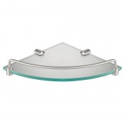 Полочка для ванной Kraus Elie угловая стекло / латунь прозрачный/сатин KEA-18846BN