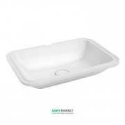 Раковина для ванной Kerama Marazzi Plaza 55x38 см встраиваемая снизу белый PL.wbu.55