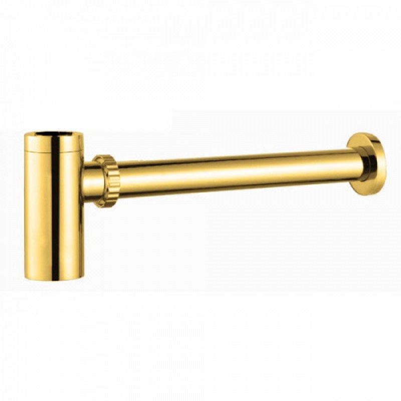 Зливний сифон для раковини Kraus золото PT-50G