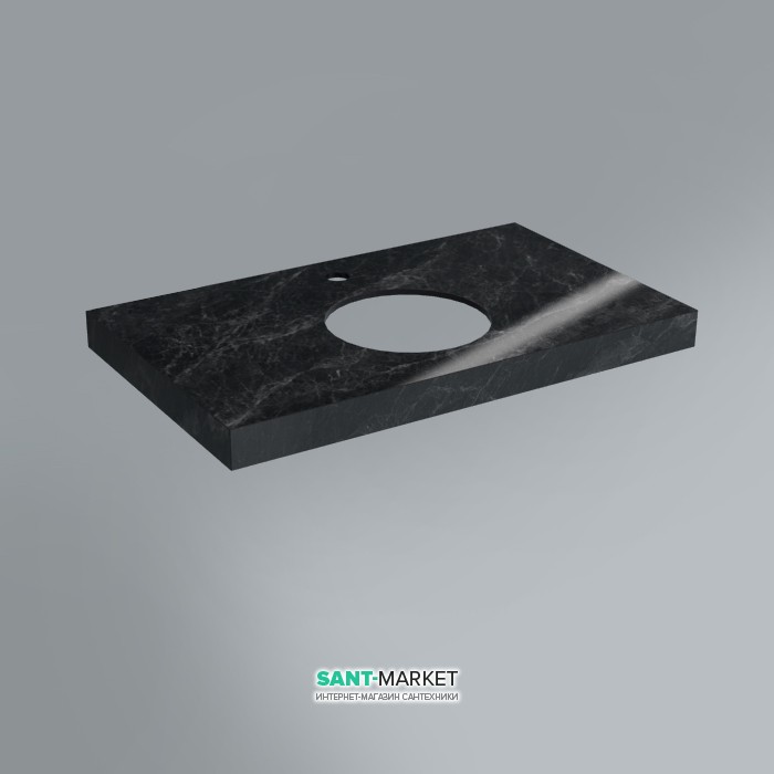 Стільниця під раковину Kerama Marazzi Canaletto 79,8 см Ріальто сірий темний лаппатірованний CN80.SG561102R