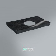 Столешница под раковину Kerama Marazzi Canaletto 79,8 см Риальто серый темный лаппатированный CN80.SG561102R