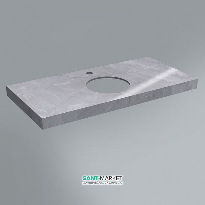 Стільниця під раковину Kerama Marazzi Canaletto 99,6 см Ріальто сірий лаппатірованний CN100.SG560702R
