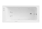 Ванна гідромасажна акрилова прямокутна Roca Easy Smart WaterAir Plus 150х70 см білий A24T312000