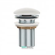 Донный клапан для раковины Ravak с фиксированной керамической крышкой белый X01695