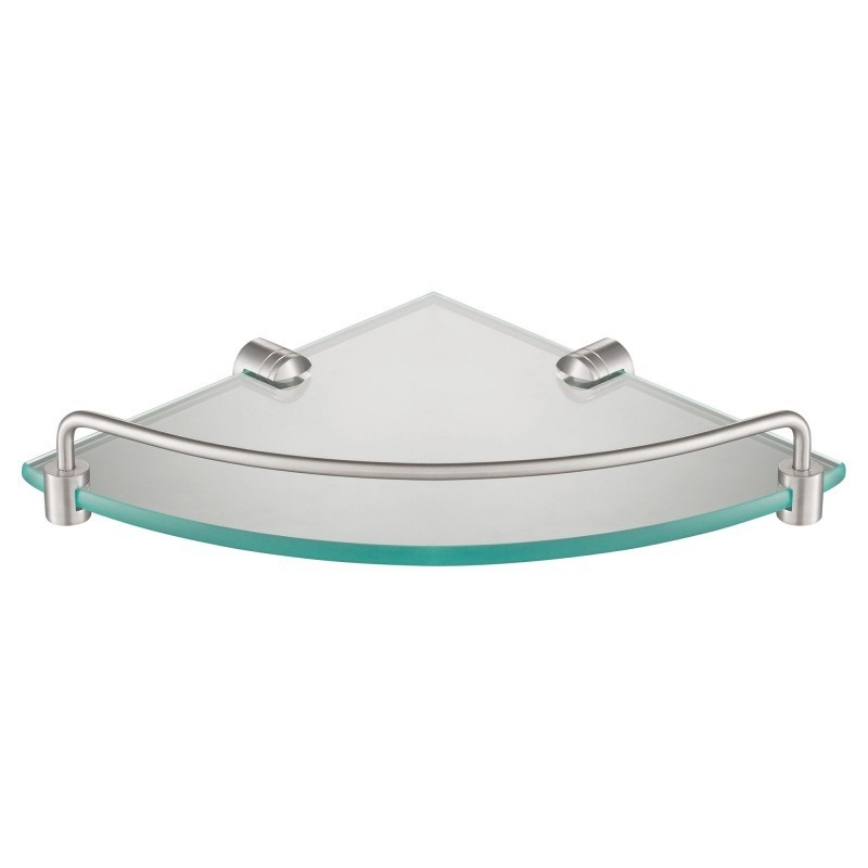 Полочка для ванной Kraus Elie угловая стекло / латунь прозрачный/сатин KEA-18846BN