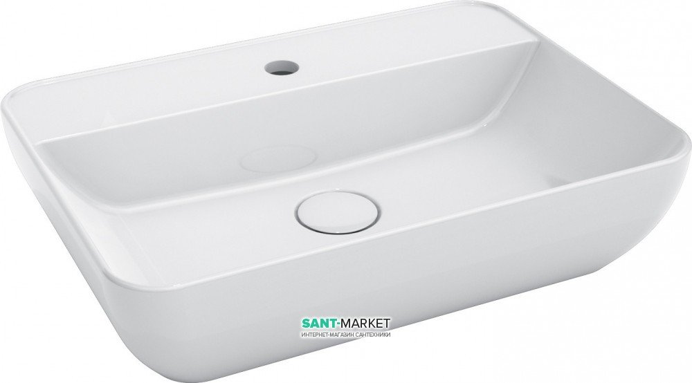 Раковина для ванной Kerama Marazzi Plaza 55x40 см керамика белый PL.wb.55.1