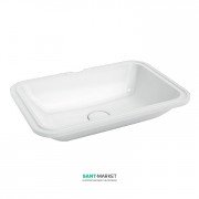 Раковина для ванной Kerama Marazzi Plaza 55x38 см встраиваемая снизу белый PL.wbu.55