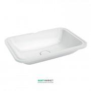 Раковина для ванної Kerama Marazzi Plaza 55x38 см вбудована знизу білий PL.wbu.55