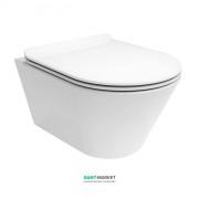 Унитаз подвесной Kerama Marazzi Plaza Modern безободковый керамика белый PLM.wc.02