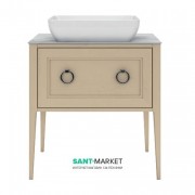 Тумба напольная под раковину Kerama Marazzi Plaza Classic 80 см массив дерева капучино PL.C.80.1+1\CAP