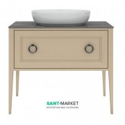 Тумба напольная под раковину Kerama Marazzi Plaza Classic 100 см массив дерева капучино PL.C.100.1+1\CAP