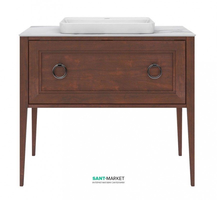 Тумба для підлоги під раковину Kerama Marazzi Plaza Classic 100 см масив дерева горіх PL.C.100.1+1\NUT