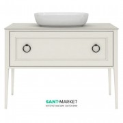 Тумба напольная под раковину Kerama Marazzi Plaza Classic 120 см массив дерева белый PL.C.120.1+1\WHT