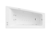 Ванна гідромасажна акрилова асиметрична Roca Easy Smart Water Air Plus права 160х90 см білий A24T293000
