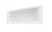 Ванна гидромассажная акриловая асимметричная Roca Easy  Smart Air Plus левая 150х80 см белый A24T284000