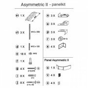 Комплект для крепления фронтальной панели Ravak к ваннам Asymmetric II XAU0000029