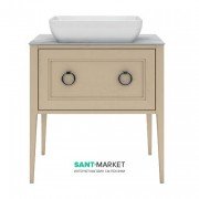 Тумба напольная под раковину Kerama Marazzi Plaza Classic 80 см массив дерева капучино PL.C.80.1+1\CAP