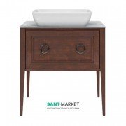 Тумба напольная под раковину Kerama Marazzi Plaza Classic 80 см массив дерева орех PL.C.80.1+1\NUT