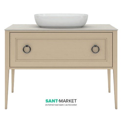 Тумба для підлоги під раковину Kerama Marazzi Plaza Classic 120 см масив дерева капучино PL.C.120.1+1\CAP