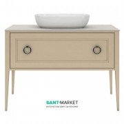 Тумба напольная под раковину Kerama Marazzi Plaza Classic 120 см массив дерева капучино PL.C.120.1+1\CAP