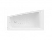 Ванна гідромасажна акрилова асиметрична Roca Easy Smart Air Plus ліва 160х90 см білий A24T298000