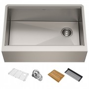 Робоча станція Kraus Kore мийка з переднім фартухом нержавіюча сталь KWF410-30