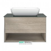 Тумба подвесная под раковину Kerama Marazzi Plaza Modern 80 см МДФ дуб Орегон PL.M.80.1\OAK.O