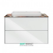 Тумба подвесная под раковину Kerama Marazzi Plaza Modern 80 см МДФ белый PL.M.80.2\WHT