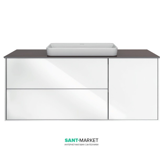 Тумба подвесная под раковину Kerama Marazzi Plaza Modern 120 см МДФ белый PL.M.120.3\WHT