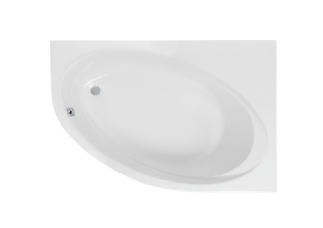 Ванна акриловая асимметричная Roca Orbita 160x100 см с ножками правая белый A24T225000