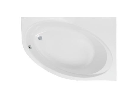 Ванна акрилова асиметрична Roca Orbita 160x100 см з ніжками права білий A24T225000