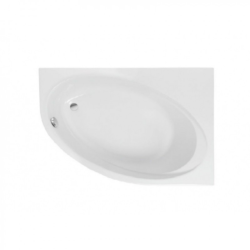 Ванна акрилова асиметрична Roca Orbita 150x100 см з ніжками права білий A24T209000