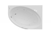 Ванна гидромассажная акриловая асимметричная Roca Orbita Effects Gold Option правая 160х100 см белый A24T231000